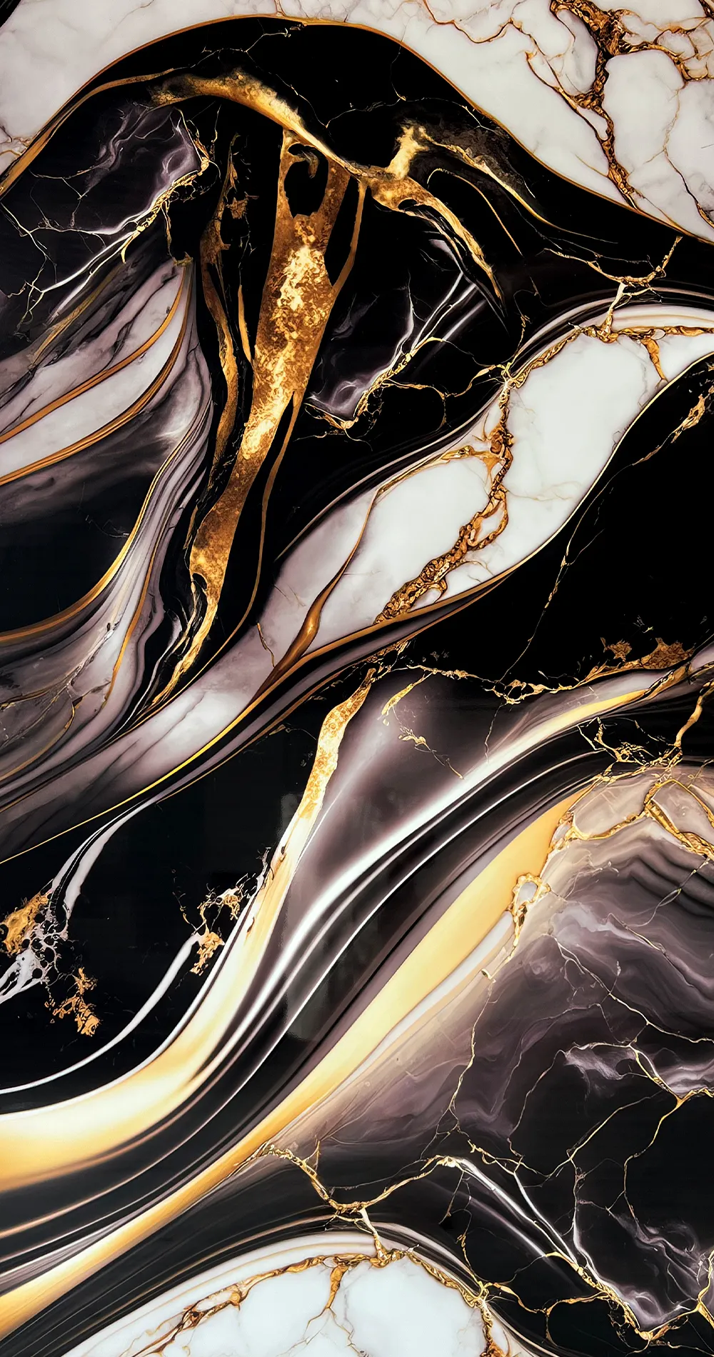 Revestimiento de pared efecto 3D - Eclipse Gold