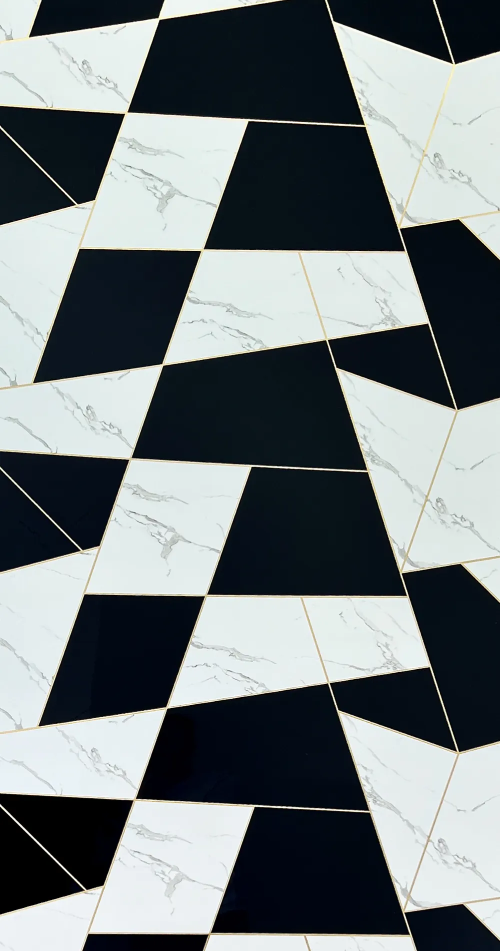 Revestimiento de pared efecto 3D - Blanco y Negro
