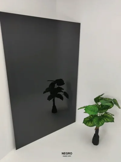 Revestimiento de pared efecto Espejo  - Negro