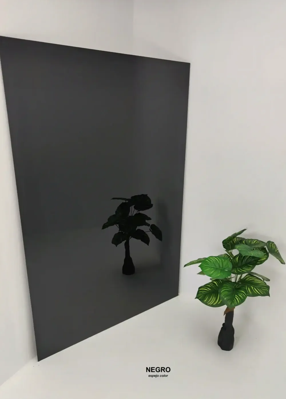 Revestimiento de pared efecto Espejo - Negro