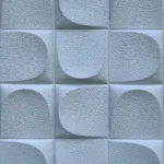 revestimiento de pared con textura media luna