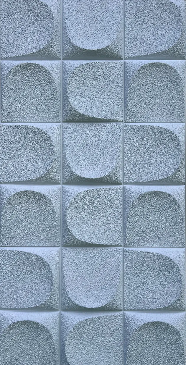 revestimiento de pared con textura media luna