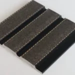 listones de pared imitación cuero negro