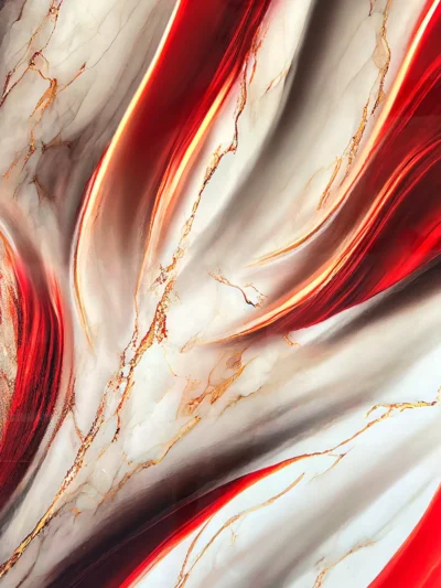 Revestimiento de pared efecto 3D - Rojo Carmesi