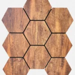 listón de madera hexagonal