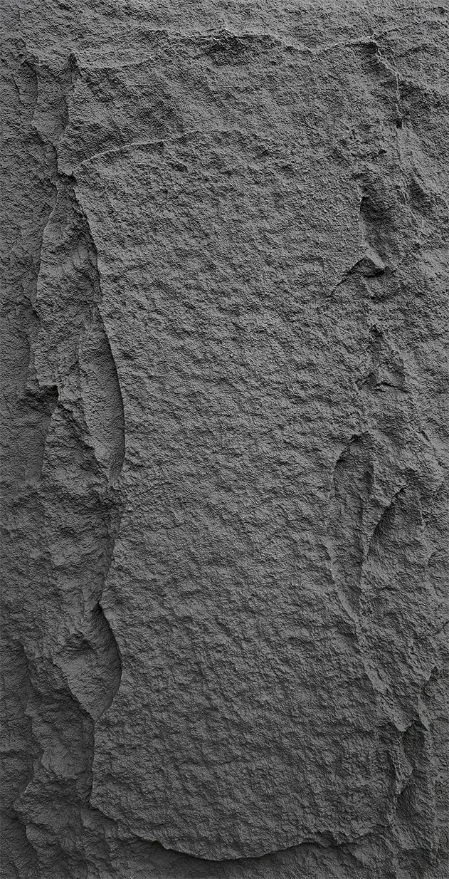 Revestimiento de pared efecto piedra mediana - Dark black